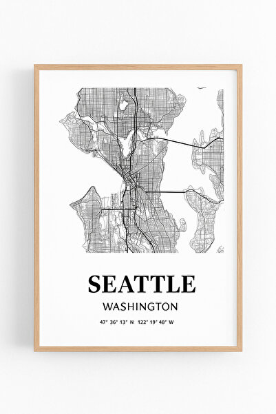 KAYABEY HOME Seattle Modern Map Design Table