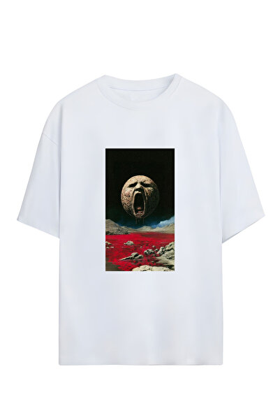 GraffTee ΦΕΓΓΑΡΙ ΟΥΝΙΣΕΞ OVERSIZE ΒΑΜΒΑΚΕΡΟ ΜΠΛΟΥΖΑΚΙ