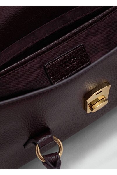 MANGO Woman City kapaklı omuz çantası