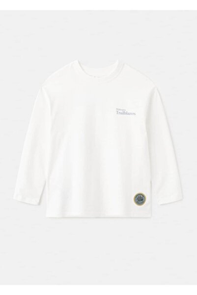 MANGO Kids Desenli pamuklu tişört