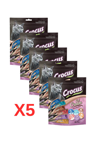 Crocus MULTIPACK 6 ÇEŞİT KREMA KEDİ ÖDÜLÜ 30X15 GR. 5 ADET