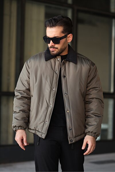 RHONES Jachetă căptușită cu guler din velur pentru bărbați