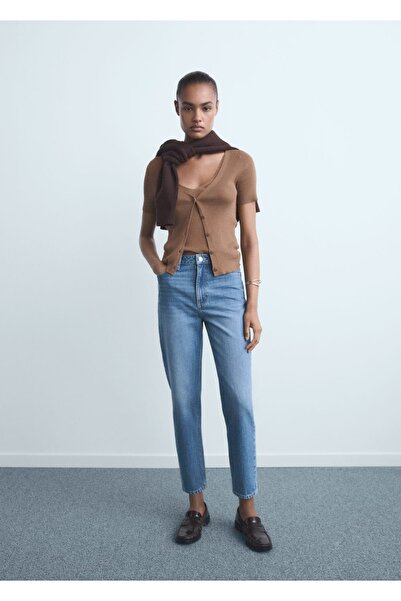 MANGO Woman Mom2000 yüksek belli mom jean pantolon