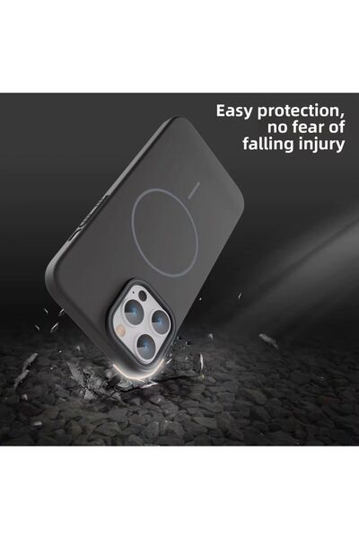 OEM Husa Apple Iphone 16 PRO MAX cu MagSafe - Silicon, interior catifelat, design Minimalist