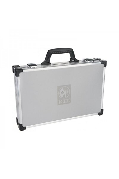ICEL Briefcase with 9 knives, steak fork and knife sharpener, Chef Absolute Steel