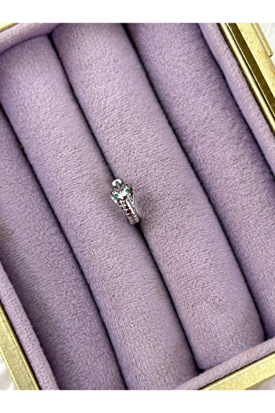 BY YASİN TOPÇU ✨ Etnik Desen Yılanlı Taşlı Çelik Piercing ✨