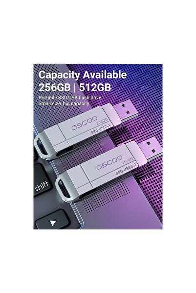 Oscoo SU001 1 TB 5Gbps (550/520MB/sn) Usb3.2 Gen1 Type-A & Type-C Taşınabilir SSD