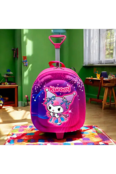 ergül çanta Kindergarten Nursery Children's Suitcase Backpack with Rickshaw a...
