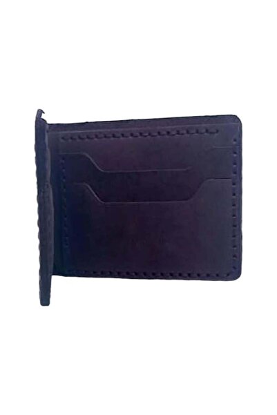 CASABA محفظة مصنوعة يدويًا من الجلد الإيطالي الأصلي باللون الأرجواني