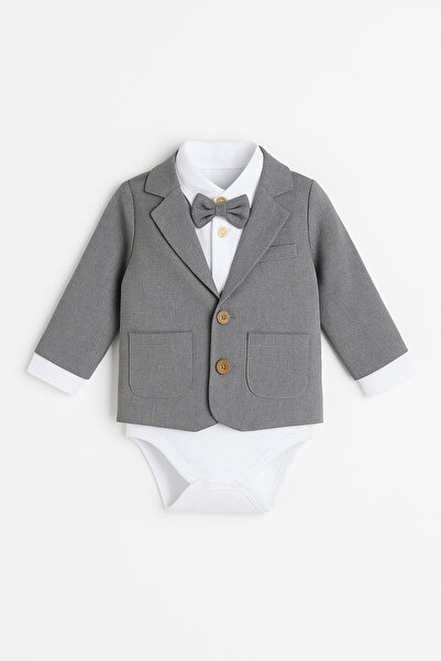 tinytrends Erkek Bebek&Çocuk Pamuklu Zıbın Gömlek Classic Ceket Takım Elbise Mevlüt Düğün Party
