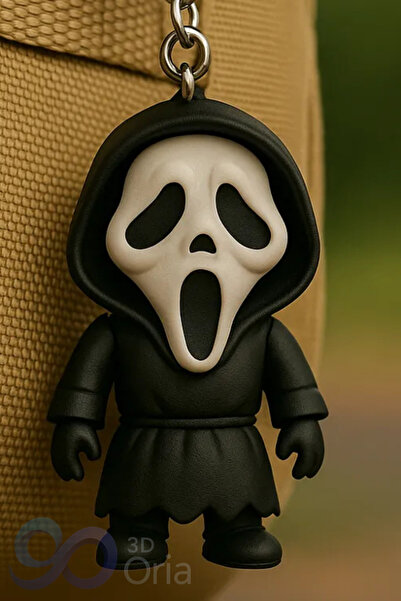 3DOria GhostFace Anahtarlık & Eğlenceli Tasarım & Özel Üretim Anahtarlık