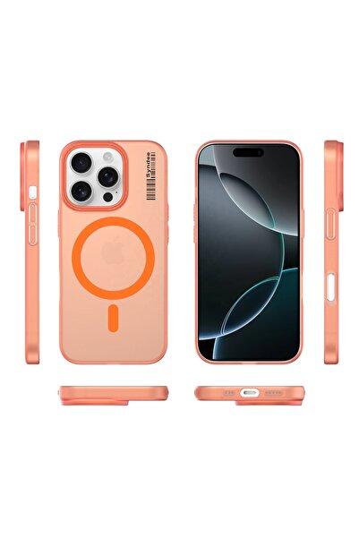 OSG İphone 16 Pro Max Uyumlu Magsafe Destekli Buzlu İnce Tasarım Premium Tele...