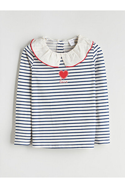 LC Waikiki Μπλουζάκι για κορίτσια με μακρυμάνικο γιακά μωρού 2 τεμαχίων