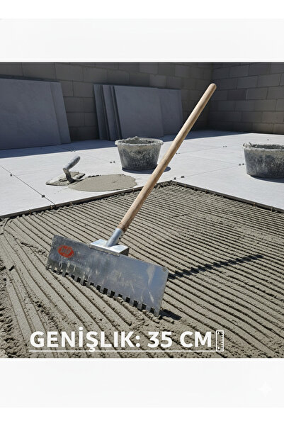 Vulli Fayans işleri için HARÇ YAYICI TIRMIK - DİŞLİ MALA - (35cm)