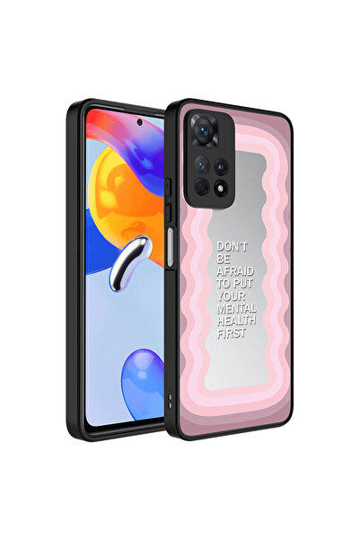 ECRUZ حافظة ريدمي نوت 11 برو 5G ذات نمط مرآة مع حماية للكاميرا، غطاء لامع ECR...