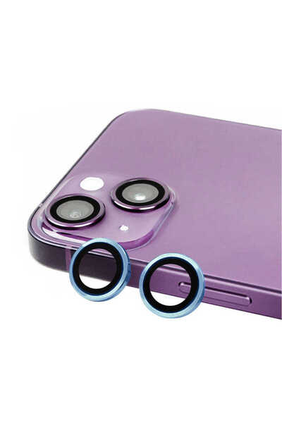 ECRUZ واقي كاميرا متوافق مع هاتف iPhone 14 ECRZ CL-07 - أزرق