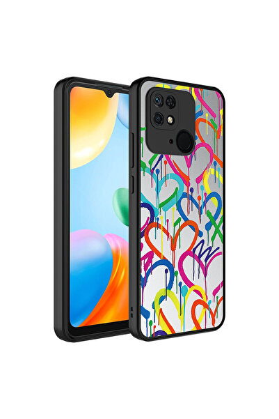 ECRUZ غطاء حماية للكاميرا من ريدمي 10C، غطاء مرآة ECRZ لامع بنمط مرآة - على ش...