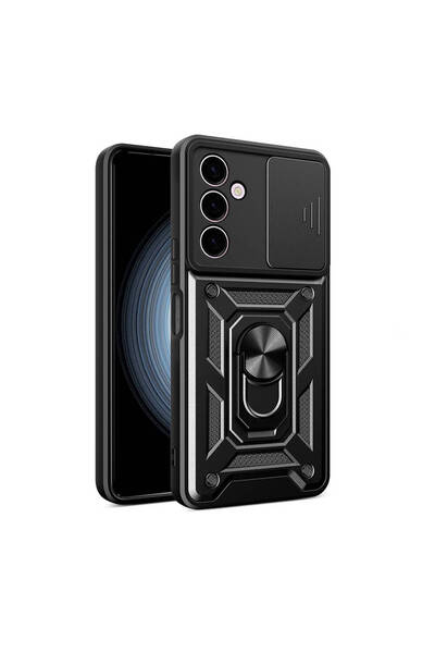 ECRUZ غطاء حماية مغناطيسي لهاتف جالاكسي A24 مع حامل وحماية للكاميرا، غطاء ECR...