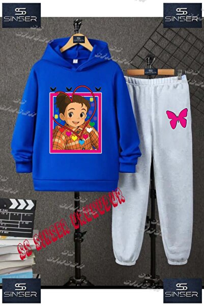 SS SİNSER Παιδικό Unisex Σετ Φόρμας με Κουκούλα και Ειδική Στάμπα "CRN GIRL H...