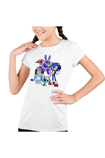 OEM Tricou Copii Fete Robogobo Bluey Sonic Super Pisicute