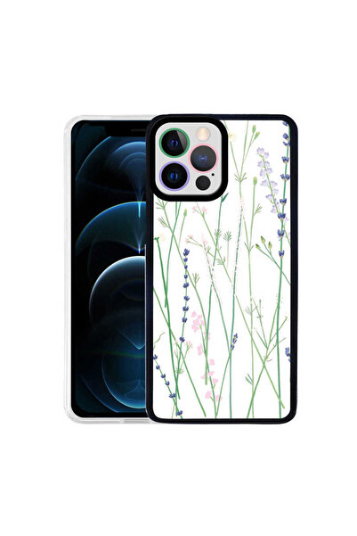 ECRUZ حافظة مزخرفة متوافقة مع هاتف iPhone 13 Pro من ECRZ M-Fit-Flower No4