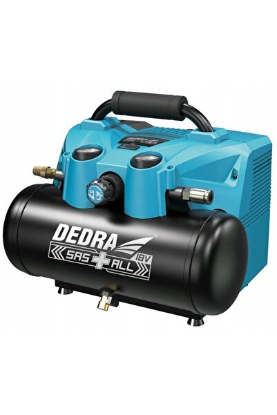 JollyMag Compresor portabil pe acumulator, 2x18V, Li-ion (acumulator neinclus), 6 L, 8 bar, SAS+ALL, Dedra