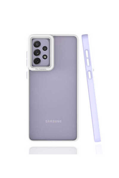 ECRUZ غطاء حماية لهاتف جالاكسي A73 من ECRZ ميم - أرجواني