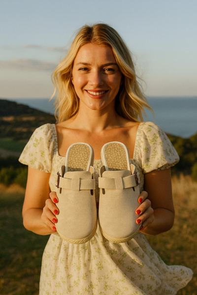 Behtah Kundura New Season Closed Front Daily Comfortable Sabo Slippers House Slippers