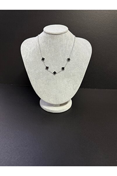 Lizzu Zirkon yonca taşlı kolye