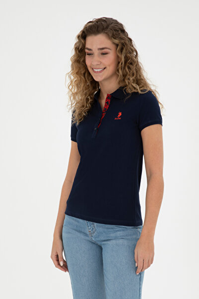 U.S. Polo Assn. Women's Navy Polo Shirt With Embroidered Logo