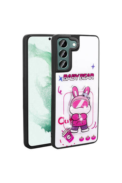 ECRUZ غطاء حماية لهاتف Galaxy S21 FE من ECRZ Amas مصنوع من السيليكون مع شكل أ...