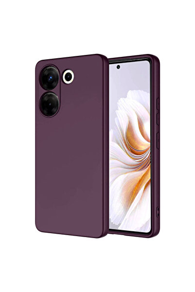 ECRUZ غطاء حماية لهاتف تكنو كامون 20 برو 4G طراز ECRZ مارا - لون بنفسجي داكن