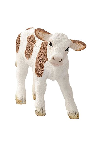 SCHLEICH Figurina Schleich, Vitel Simmental, 4x 8 cm