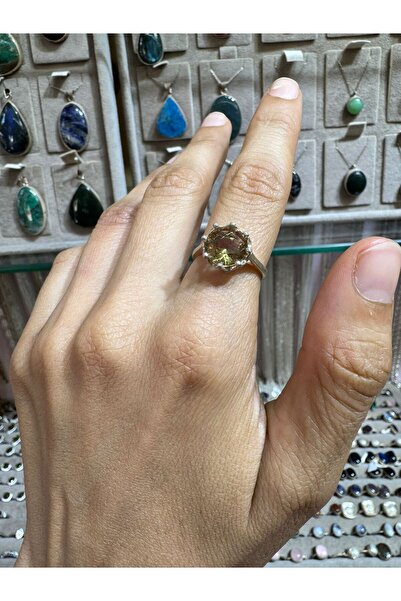 hayaltasari Sentetik Zultanit Taşlı Gümüş Yüzük 925 Ayar