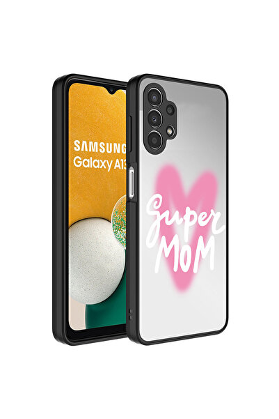 ECRUZ حافظة هاتف Galaxy A13 4G ذات نمط مرآة وحماية للكاميرا، غطاء مرآة ECRZ ل...