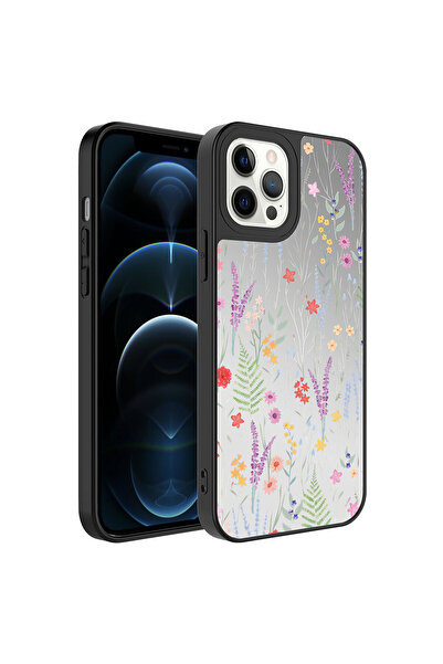 ECRUZ حافظة ECRZ Mirror اللامعة المتوافقة مع هاتف iPhone 12 Pro Max مع حماية ...