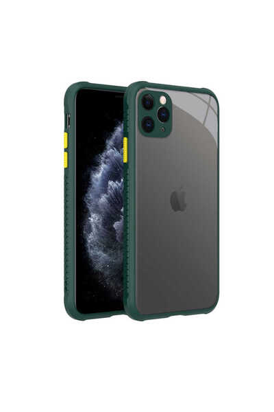 ECRUZ حافظة ECRZ Kaff متوافقة مع هاتف iPhone 11 Pro Max - أخضر داكن