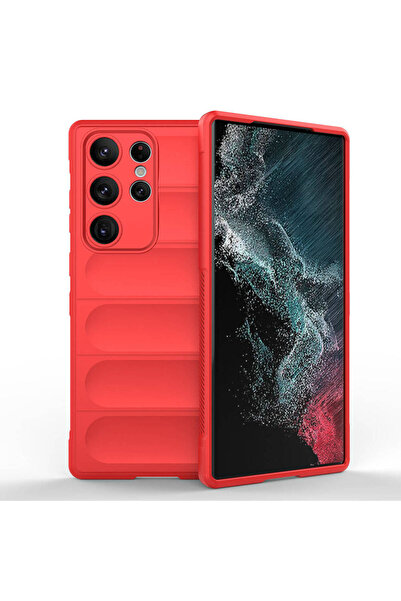 ECRUZ غطاء سيليكون ECRZ لهاتف Galaxy S23 Ultra مع تصميم سطح خلفي مرن من مادة ...