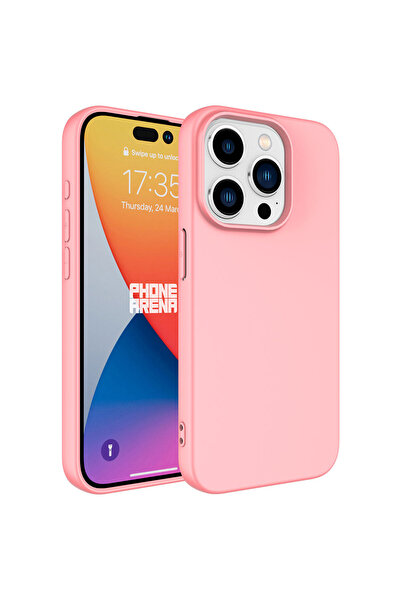 ECRUZ حافظة ECRZ LSR المتوافقة مع هاتف iPhone 15 Pro - وردي فاتح