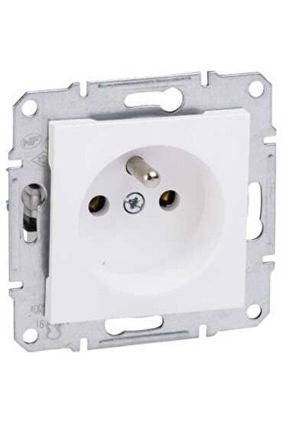Schneider Electric EPH2800721 ​​Schneider Asfora Tekli Priz, 2P+PE – Beyaz