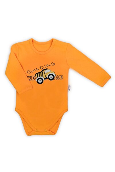 JollyMag Long Sleeve Bodysuit (181099) "Big Trucks" Collection Yellow Size 86