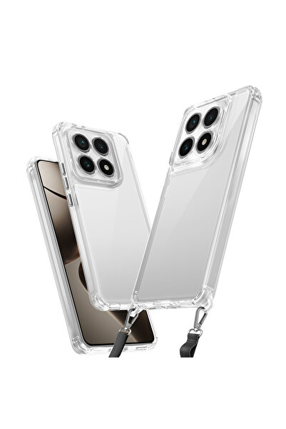 ECRUZ غطاء متوافق مع هاتف Xiaomi 14T مع وسادة هوائية وحزام قابل للتعليق، غطاء...