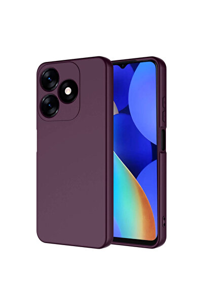 ECRUZ غطاء حماية لهاتف تكنو سبارك 10C من ECRZ مارا - لون بنفسجي غامق