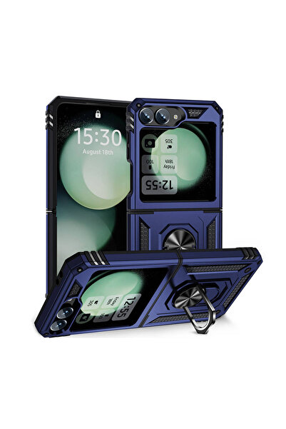 ECRUZ غطاء حماية لهاتف جالاكسي زد فليب 6 من إي سي آر زد فيجا - أزرق