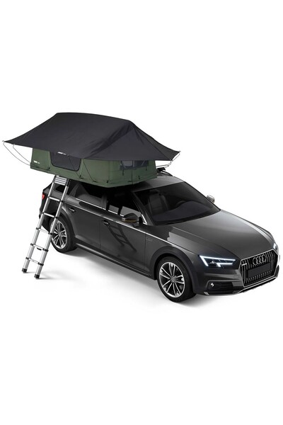 JollyMag Thule Foothill Rooftop Car Tent, 2 Persons, Agave Green