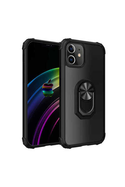 ECRUZ حافظة ECRZ متوافقة مع هاتف iPhone 12 Mini - أسود