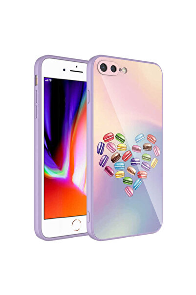 ECRUZ حافظة لهاتف iPhone 8 Plus مصنوعة من السيليكون الصلب المزخرف وغطاء إيبوك...