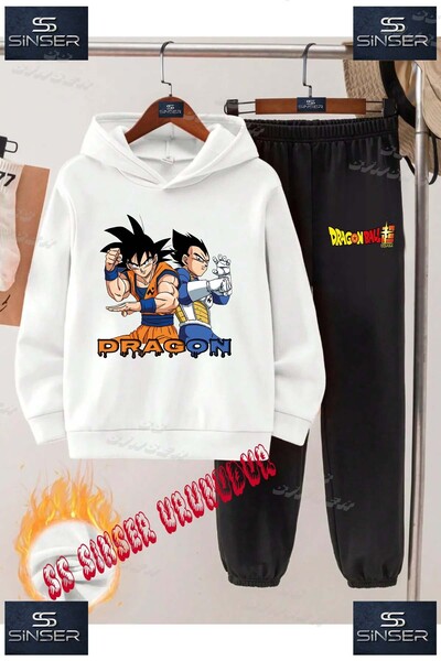 SS SİNSER Детски унисекс комплект от спортен екип с качулка и специален принт...