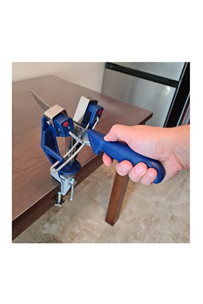 Globalport Retail Professional knife sharpener, vise-type grip, maximum countertop thickness 25 mm