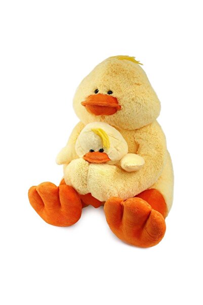 SPOR35 Kız Erkek Çocuk Oyuncak Peluş Yavrulu Ördek 80cm. Kız Erkek Çocuk Oyun...